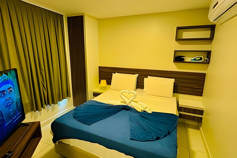 Apartamento confortável com vista para a piscina no VG Sun C