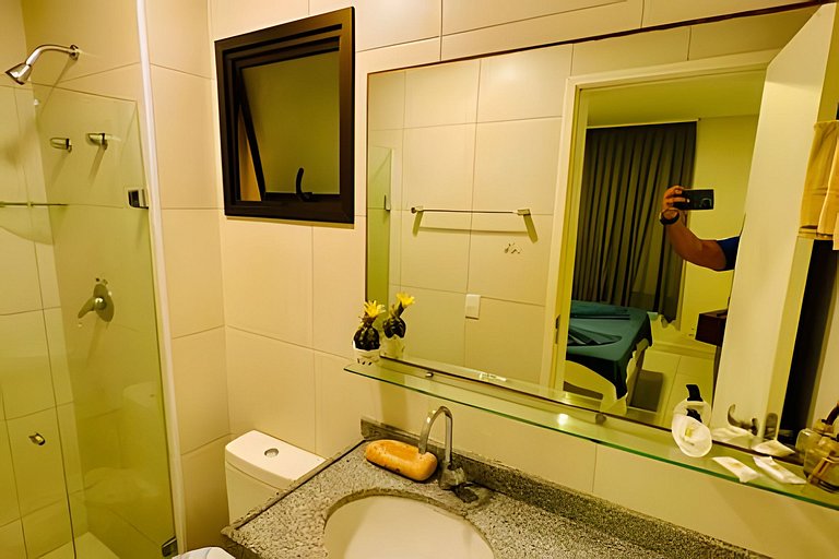 Apartamento confortável com vista para a piscina no VG Sun C