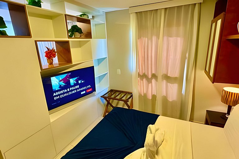Apartamento Mais Top do VG Sun, 1 quarto, com máquina de lav