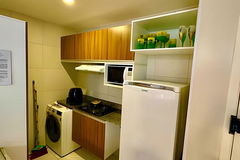 Apartamento Mais Top do VG Sun, 1 quarto, com máquina de lav