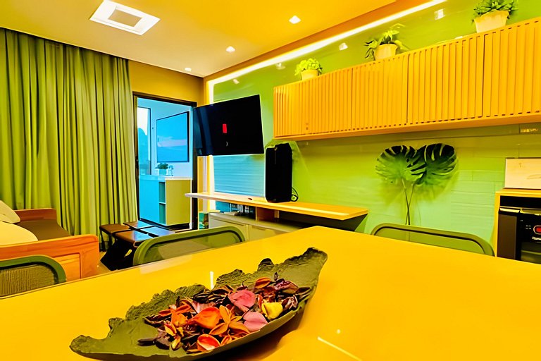 Bangalô Premium com dois quartos e Vista para o Mar