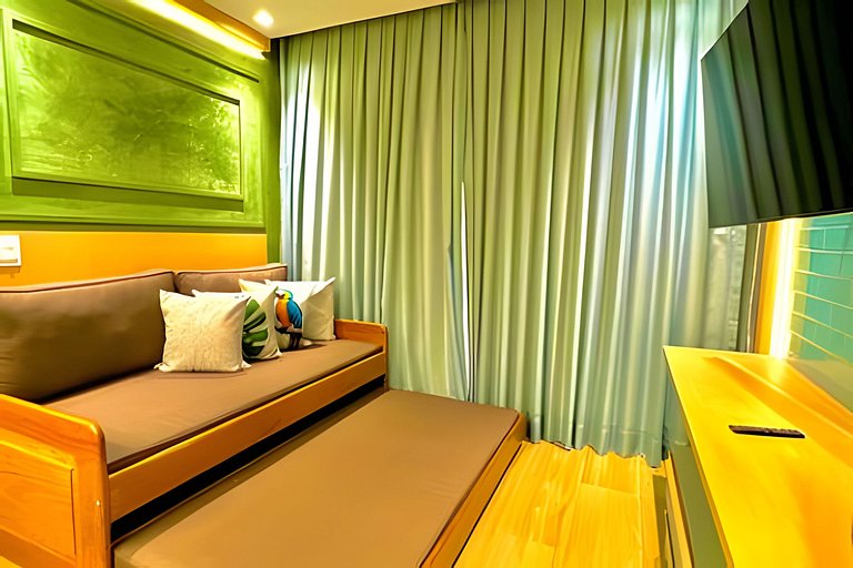 Bangalô Premium com dois quartos e Vista para o Mar