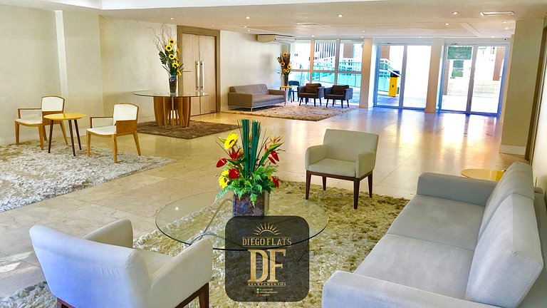 Apartamento Premium, A/C na sala, Vista Mar