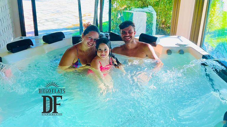 Bangalô Premium com dois quartos e Vista para o Mar