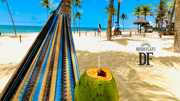 Bangalô com 2 quartos, vista para o jardim e máquina de lava