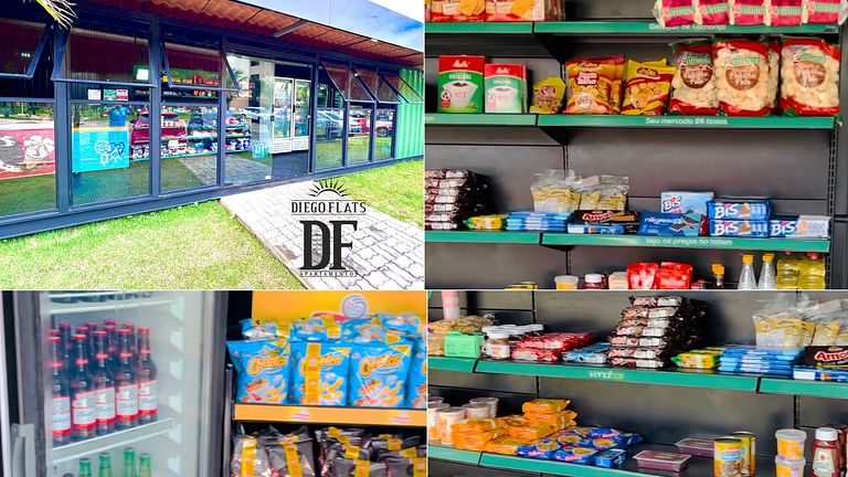 Bangalô com 2 quartos, vista para o jardim e máquina de lava