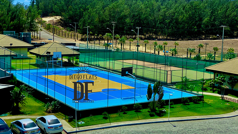 Apartamento com vista para a piscina e acesso direto à praia