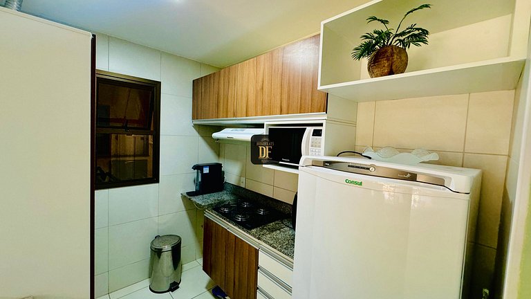 Apartamento térreo com vista para o jardim no Vg Sun Cumbuco