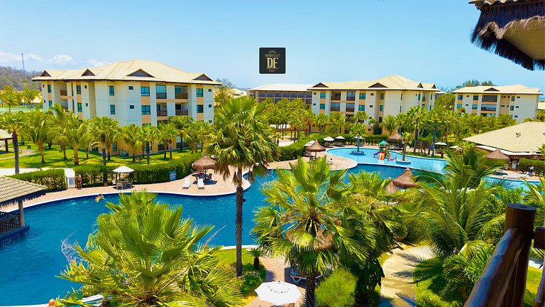 Apartamento confortável com vista para a piscina no VG Sun C
