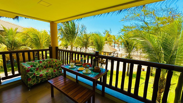 Bangalô Premium com dois quartos e Vista para o Mar