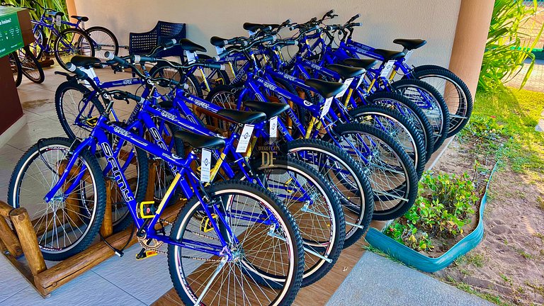 Bangalô com vista para o mar, 2 quartos, térreo, com churras