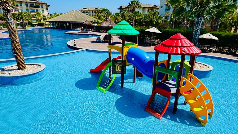 Bangalô com vista para o mar, 2 quartos, térreo, com churras