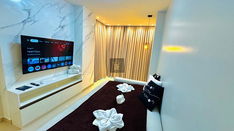 Apartamento Premium, A/C na sala, Vista Mar
