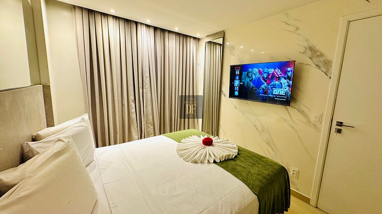 Apartamento Premium, A/C na sala, Vista Mar