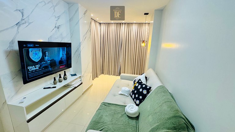 Apartamento Premium, A/C na sala, Vista Mar