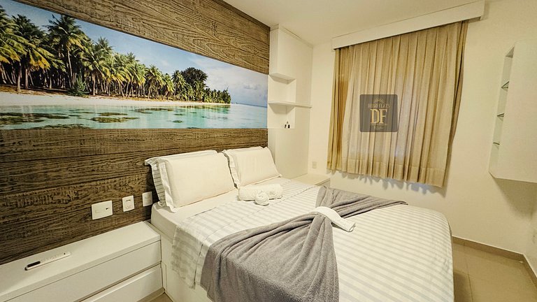 3 quartos com vista panorâmica, na Orla da Praia
