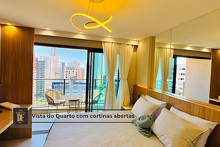 Studio - Rooftop com Piscina, perto da Beira Mar!