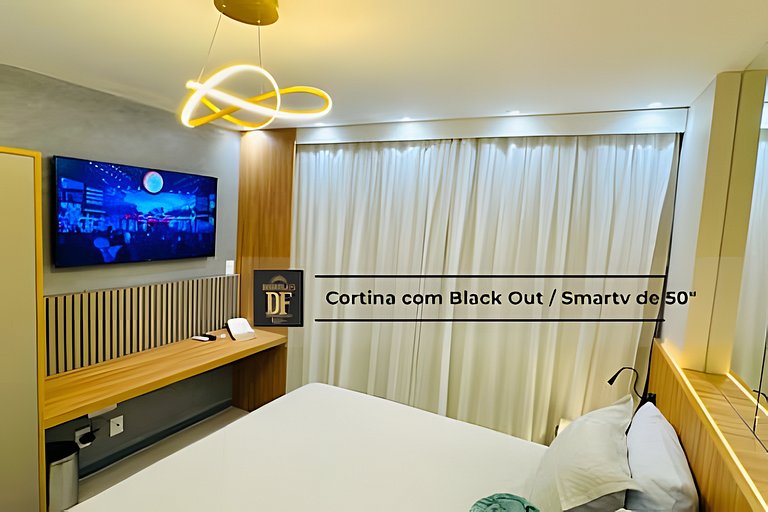 Studio - Rooftop com Piscina, perto da Beira Mar!