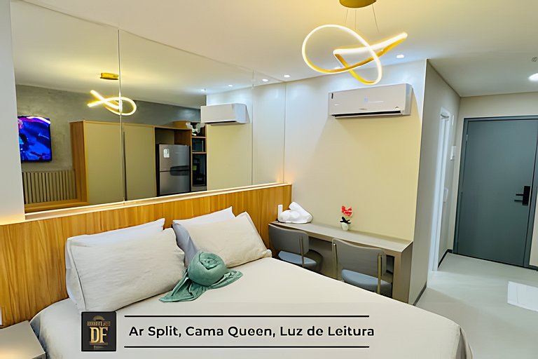 Studio - Rooftop com Piscina, perto da Beira Mar!