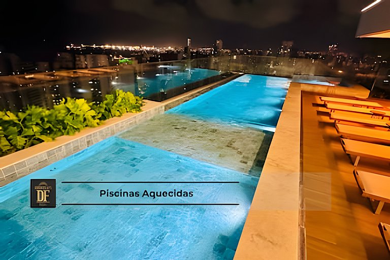 Studio - Rooftop com Piscina, perto da Beira Mar!