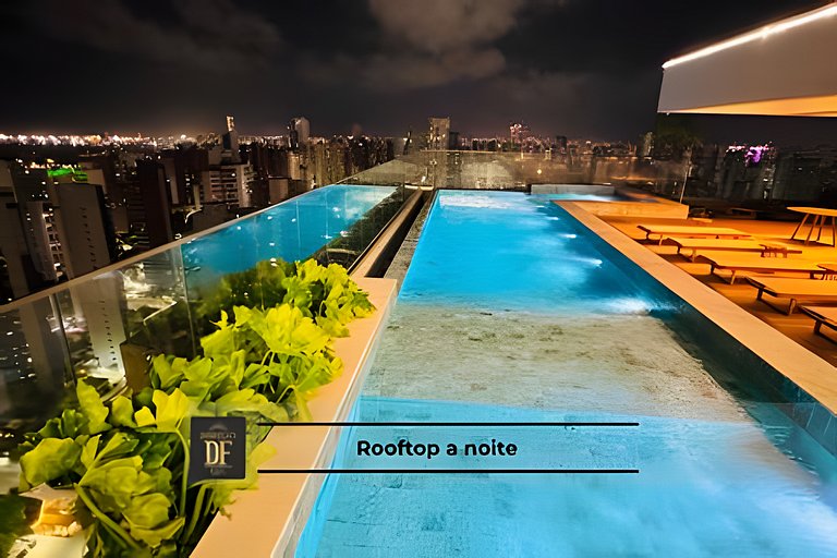 Studio - Rooftop com Piscina, perto da Beira Mar!