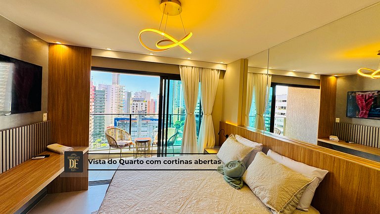 Studio - Rooftop com Piscina, perto da Beira Mar!