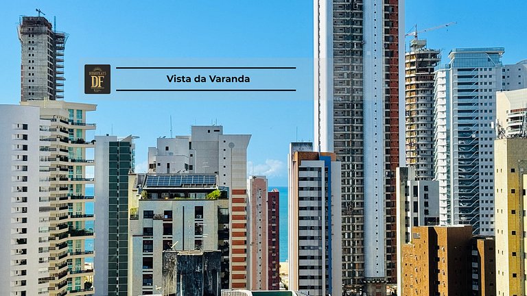 Studio com rooftop, piscina e localização próxima à Beira Ma