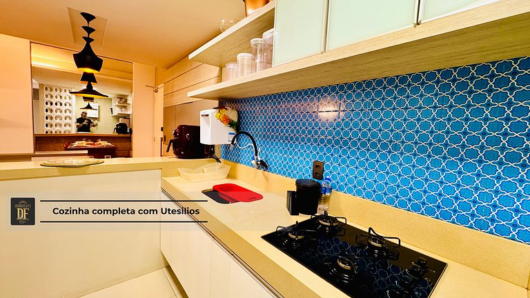 3 quartos com vista panorâmica, na Orla da Praia