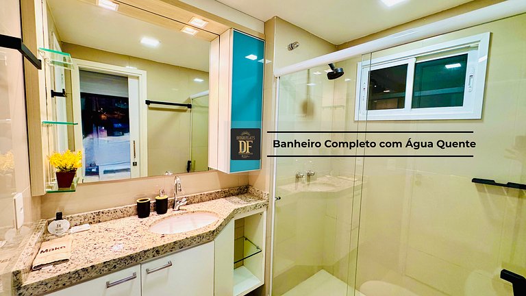 3 quartos com vista panorâmica, na Orla da Praia