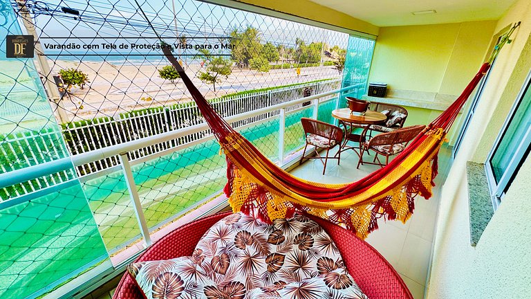 3 quartos com vista panorâmica, na Orla da Praia