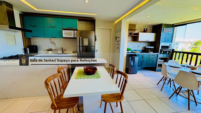 Vista Mar dos Sonhos,3 Quartos, com Churrasqueira