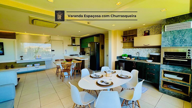 Vista Mar dos Sonhos,3 Quartos, com Churrasqueira