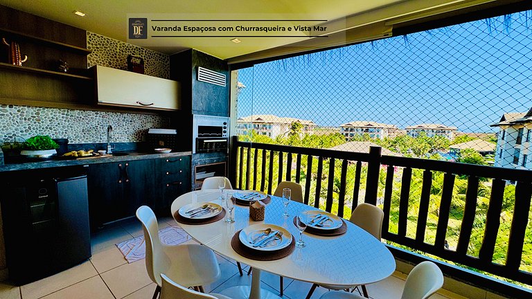 Vista Mar dos Sonhos,3 Quartos, com Churrasqueira