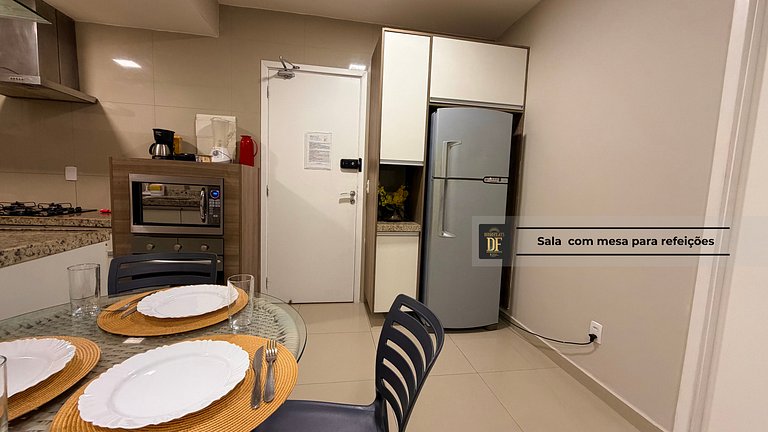 02 Quartos, Vista Mar e Piscinas, Maquina de Lavar