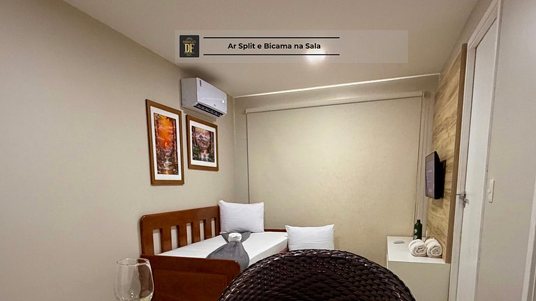 Estúdio Vista Mar, 04 Piscinas, Praia do Futuro