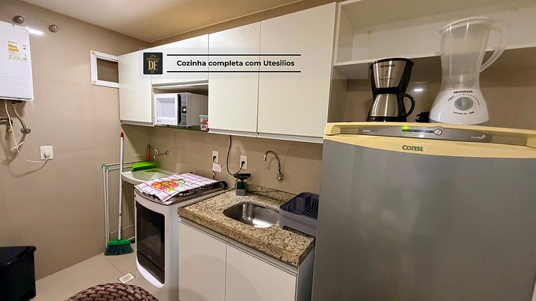 Estúdio Vista Mar, 04 Piscinas, Praia do Futuro