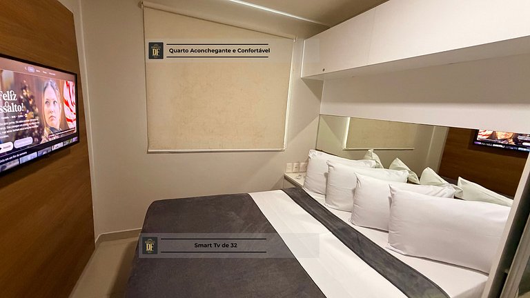 Estúdio Vista Mar, 04 Piscinas, Praia do Futuro