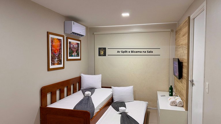 Estúdio Vista Mar, 04 Piscinas, Praia do Futuro