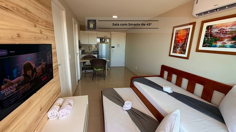 Estúdio Vista Mar, 04 Piscinas, Praia do Futuro