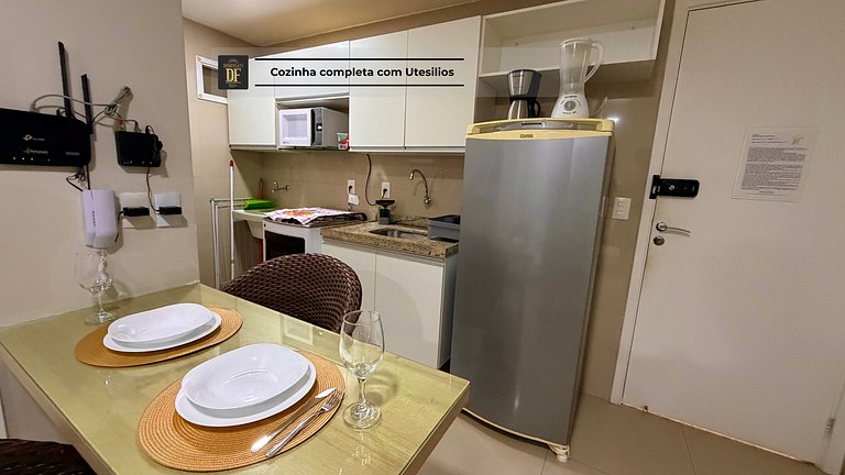 Estúdio Vista Mar, 04 Piscinas, Praia do Futuro