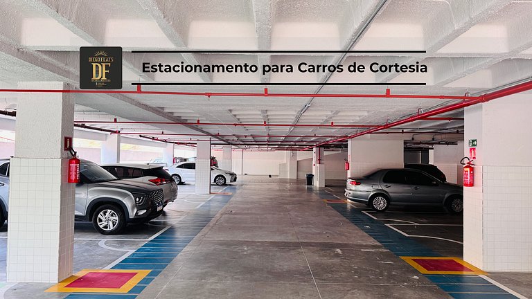 Studio com rooftop, piscina e localização próxima à Beira Ma