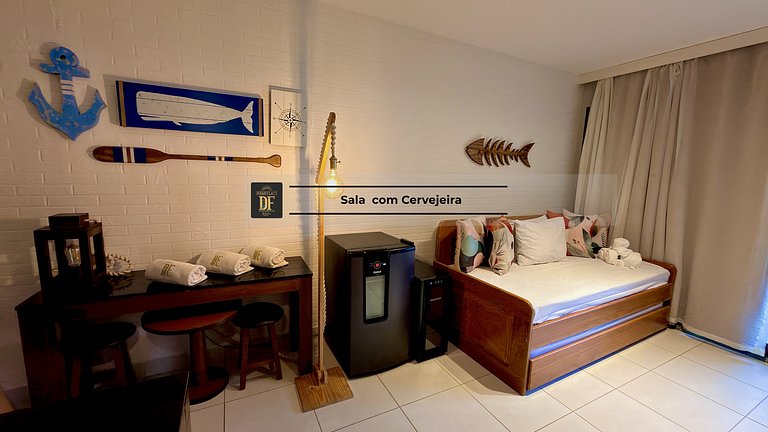 Bangalô Vista Mar, 2 quartos, térreo