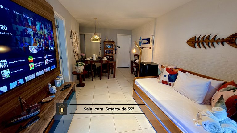 Bangalô Vista Mar, 2 quartos, térreo