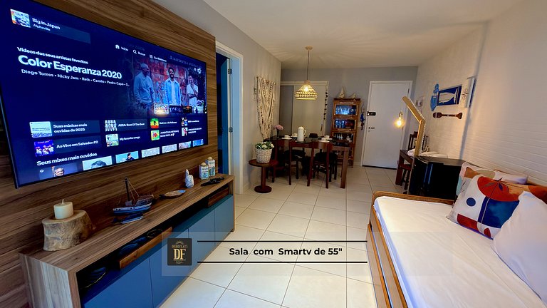 Bangalô Vista Mar, 2 quartos, térreo