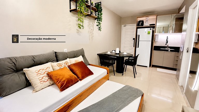 Premium com Conforto e Vista para o Jardim