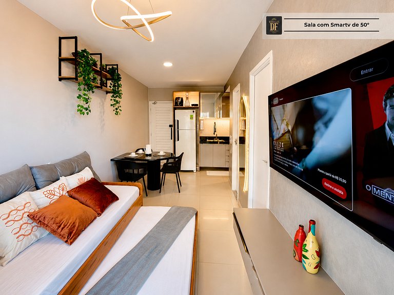 Premium com Conforto e Vista para o Jardim