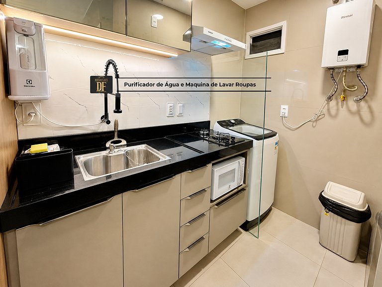 Premium com Conforto e Vista para o Jardim