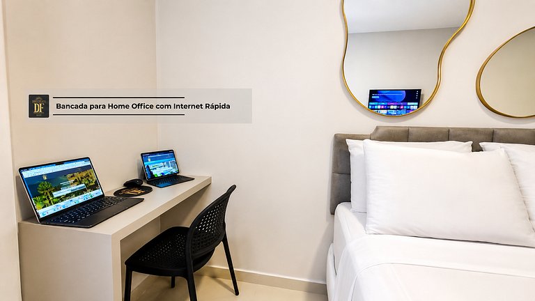 Premium com Conforto e Vista para o Jardim