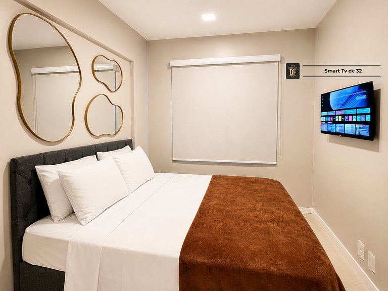 Premium com Conforto e Vista para o Jardim