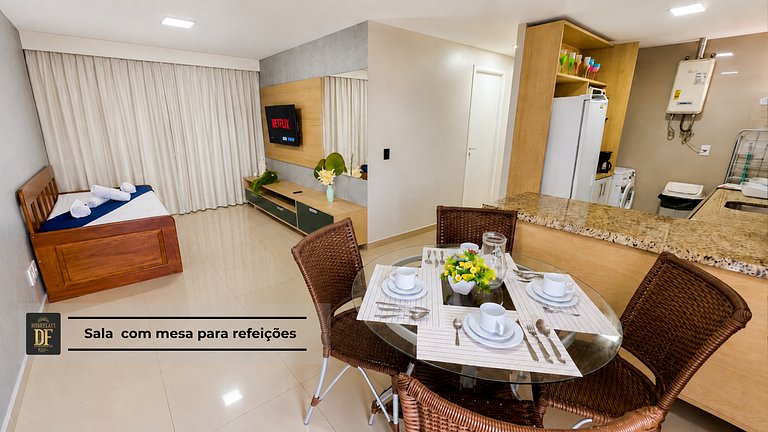 03 Quartos, Vista Mar e Piscinas, Maquina de Lavar